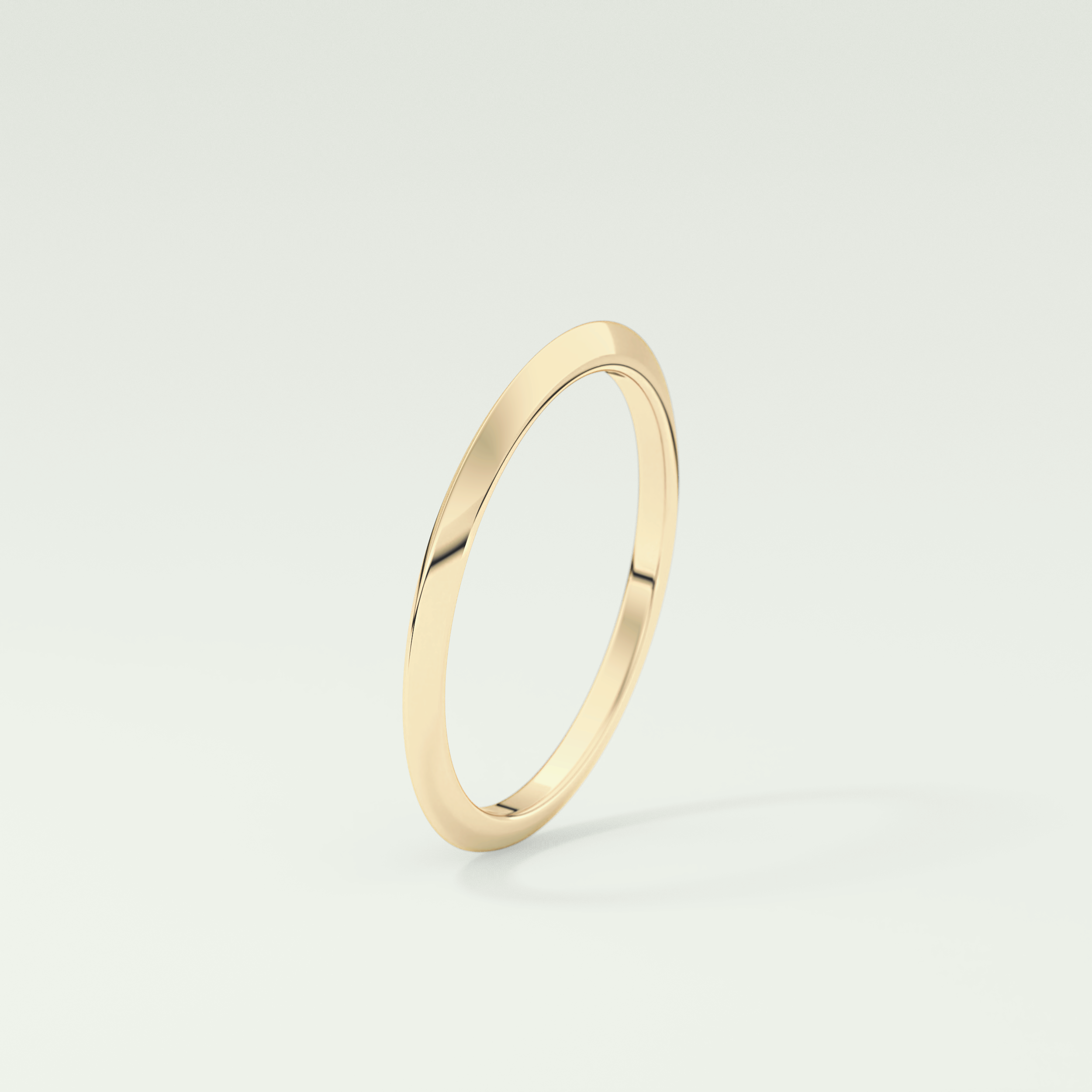 Knife Edge Shank Wedding Band