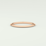 Knife Edge Shank Wedding Band