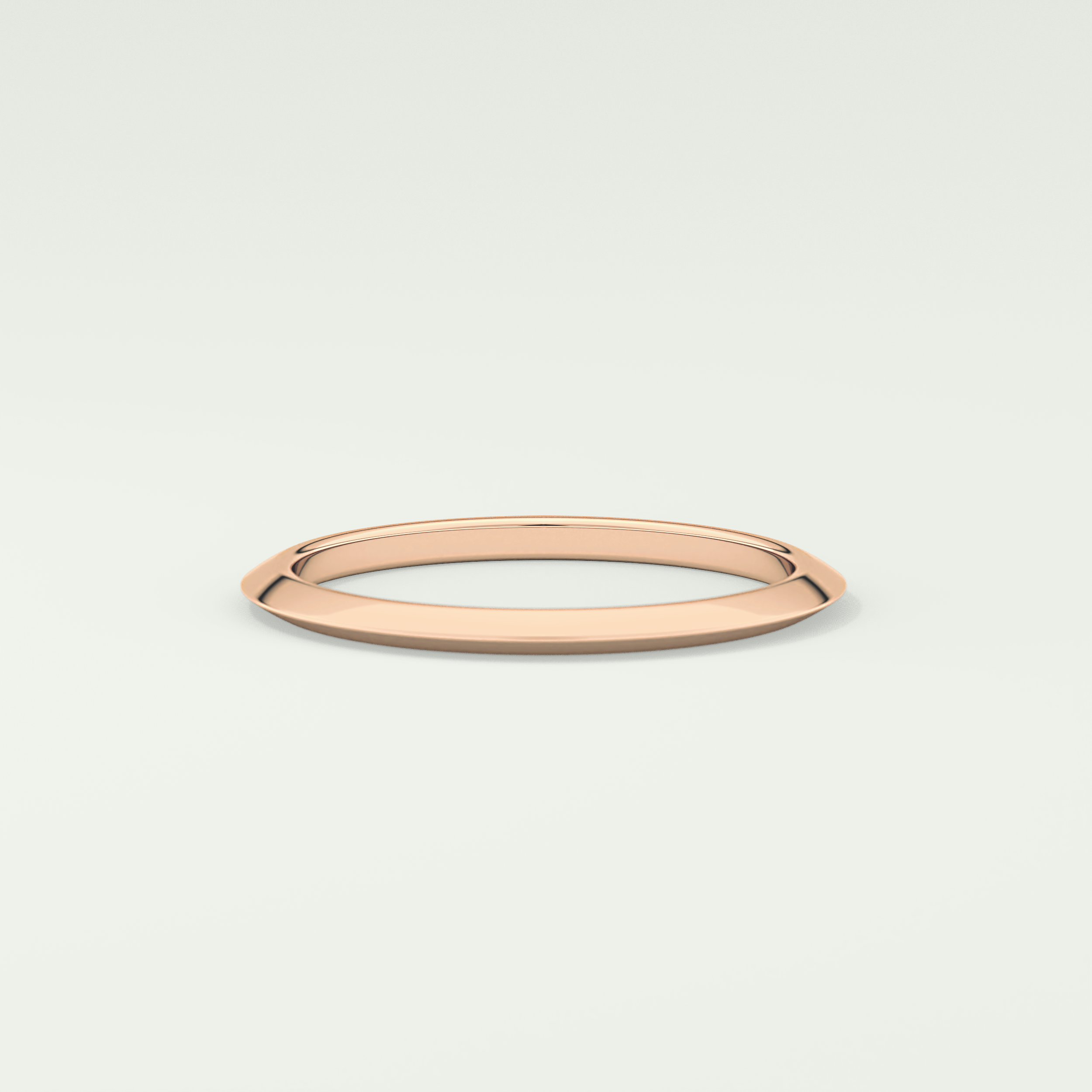Knife Edge Shank Wedding Band