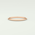 Knife Edge Shank Wedding Band