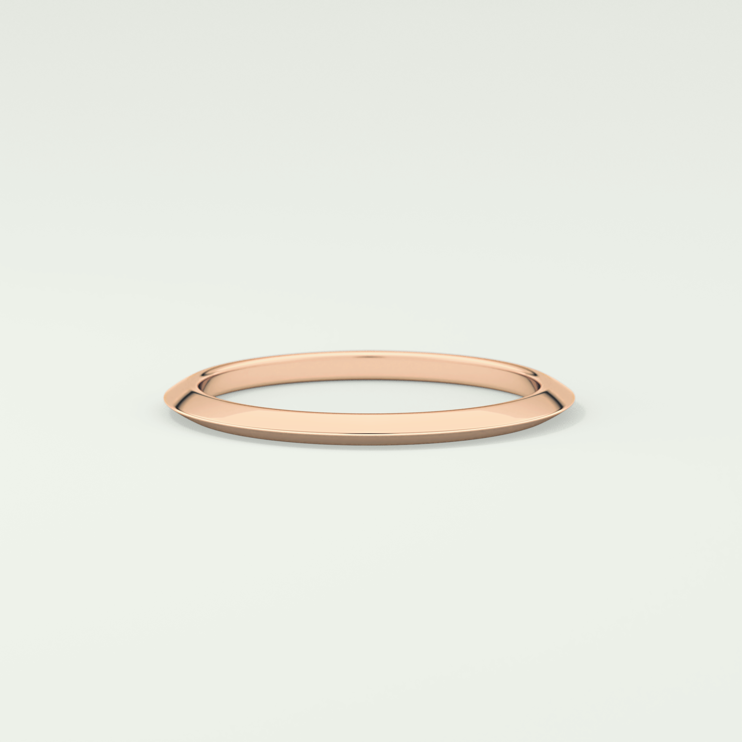 Knife Edge Shank Wedding Band