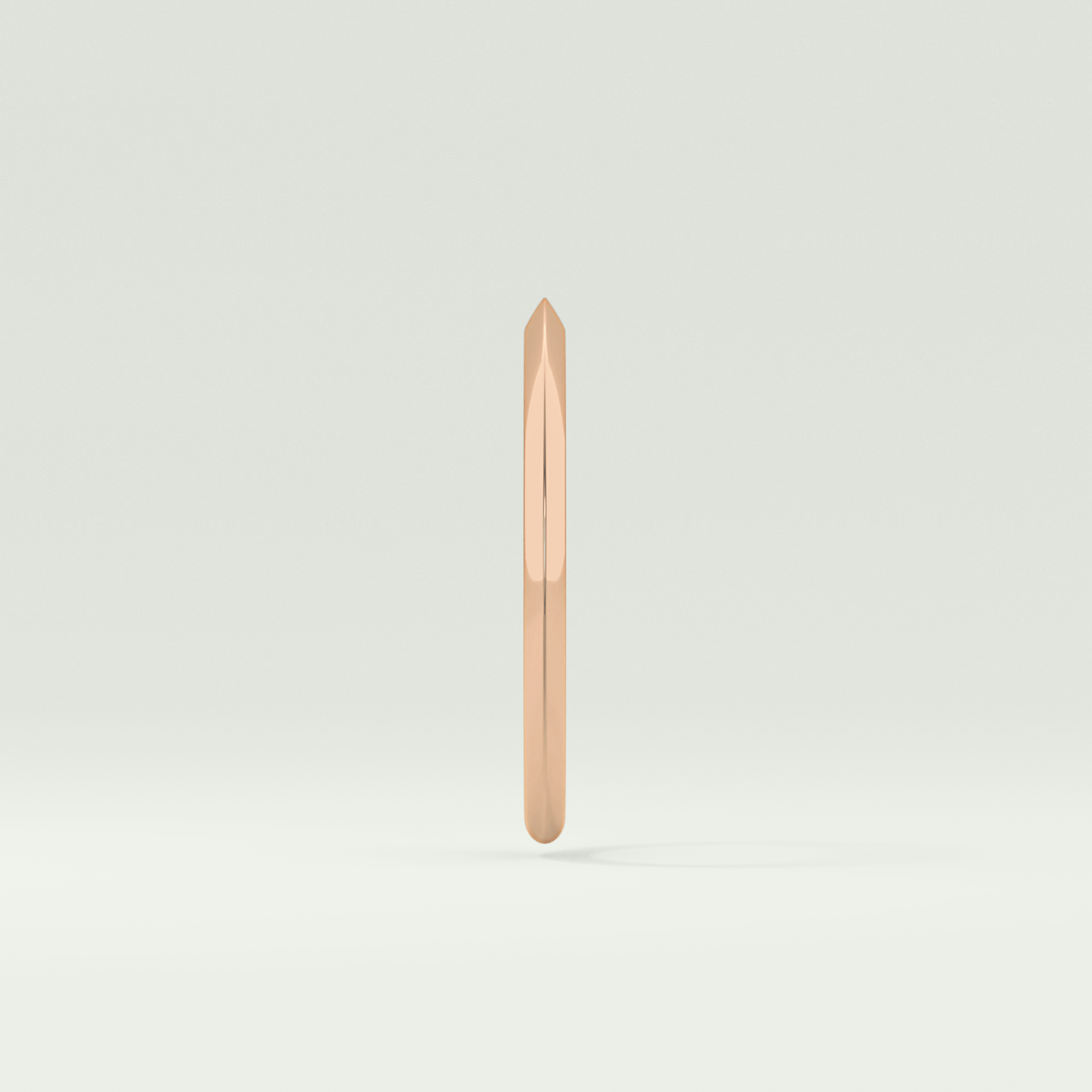 Knife Edge Shank Wedding Band