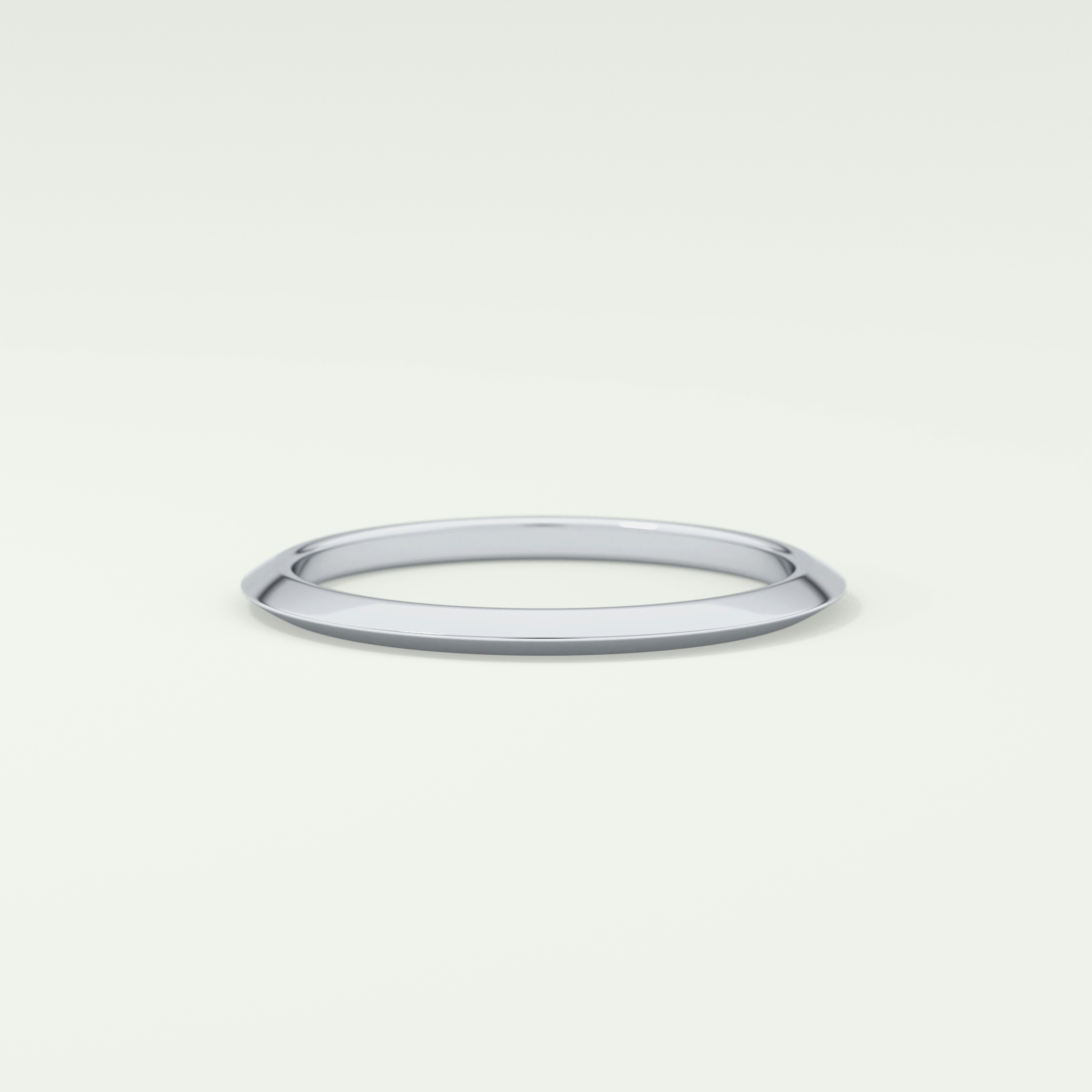 Knife Edge Shank Wedding Band