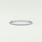 Knife Edge Shank Wedding Band