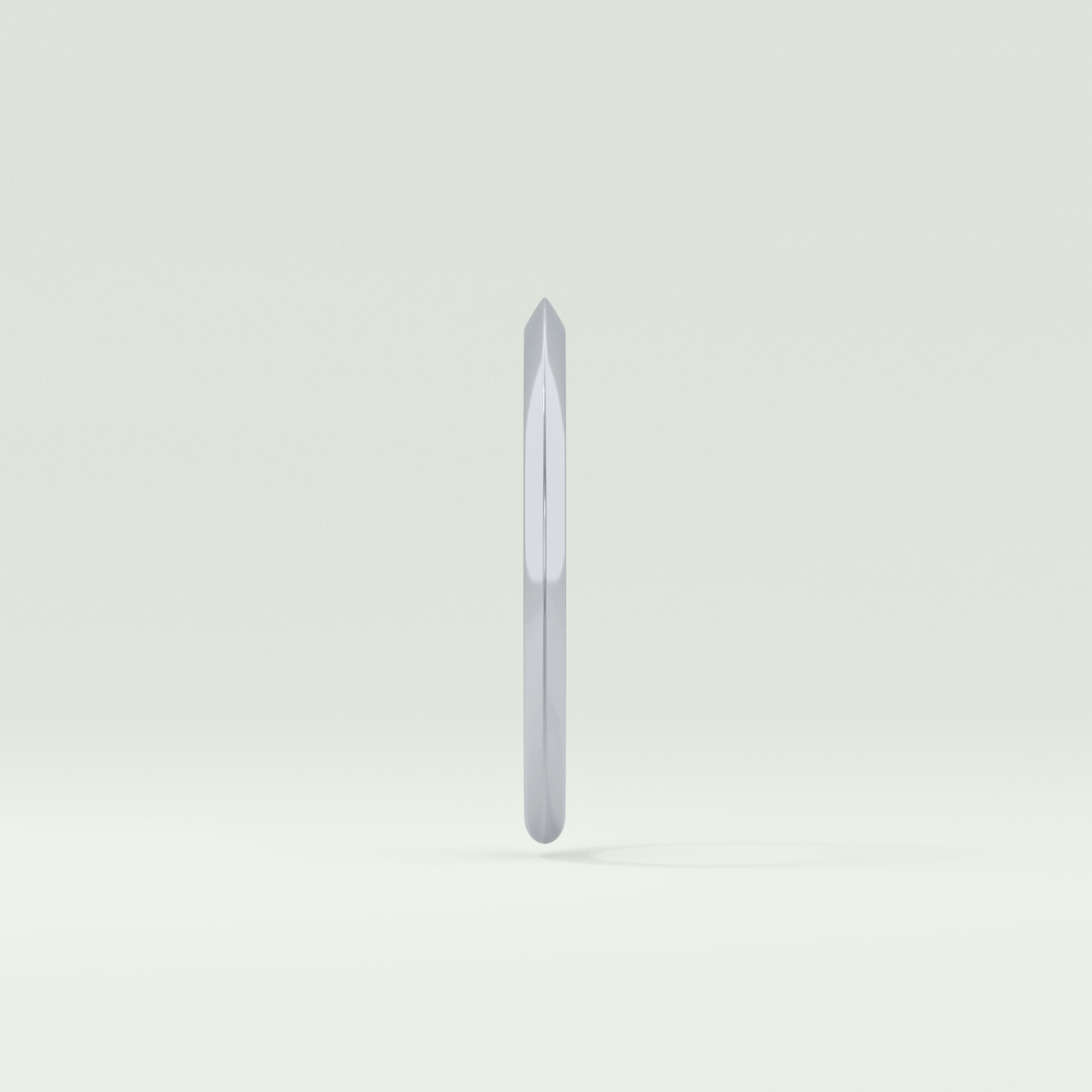 Knife Edge Shank Wedding Band