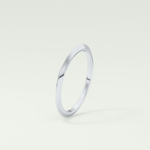 Knife Edge Shank Wedding Band