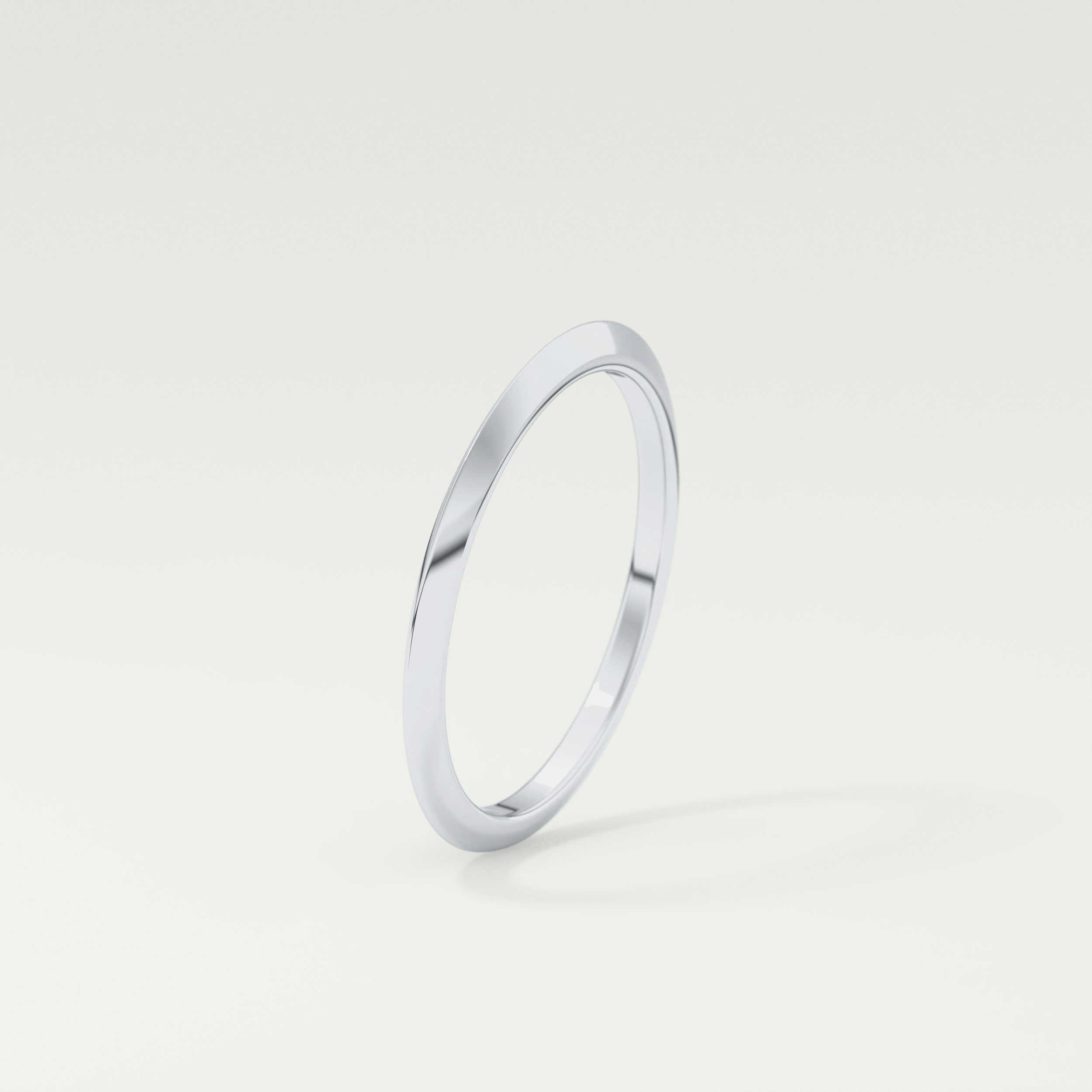 Knife Edge Shank Wedding Band