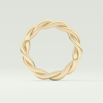Twisted Rope Shank Wedding Band