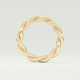Twisted Rope Shank Wedding Band