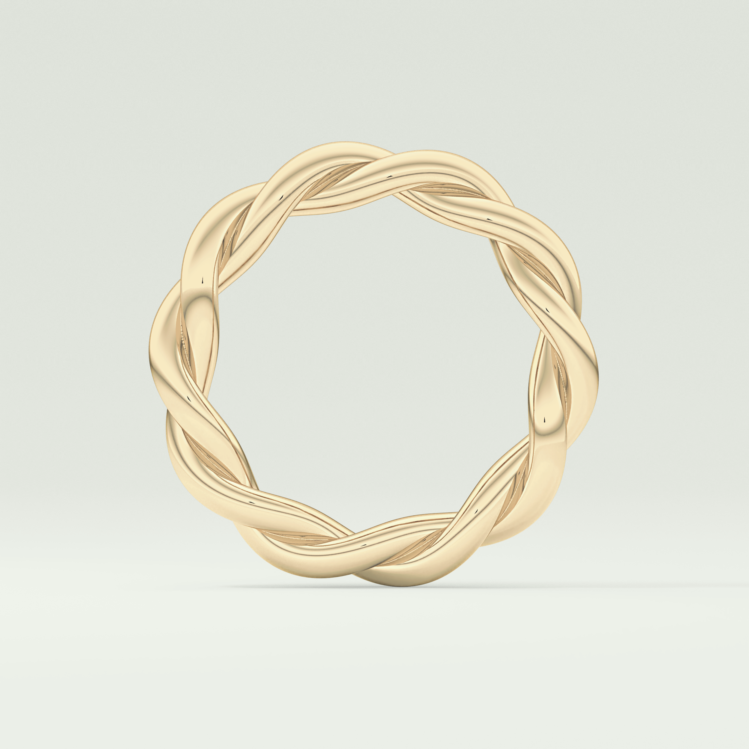Twisted Rope Shank Wedding Band