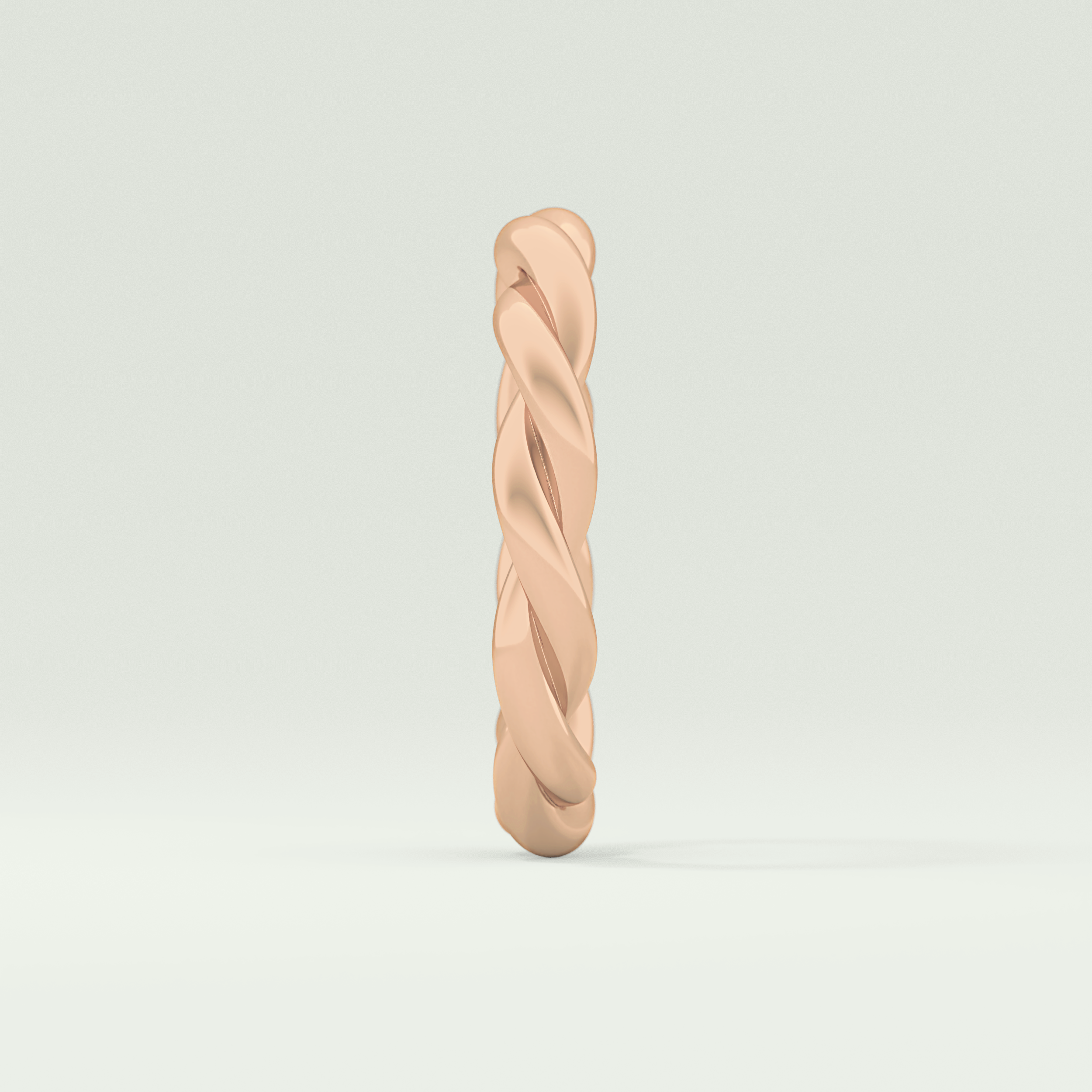 Twisted Rope Shank Wedding Band