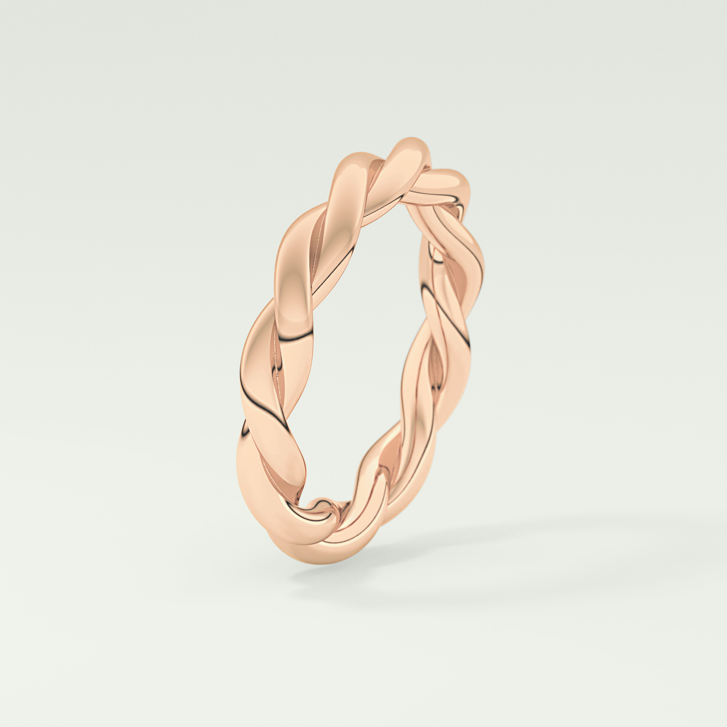 Twisted Rope Shank Wedding Band