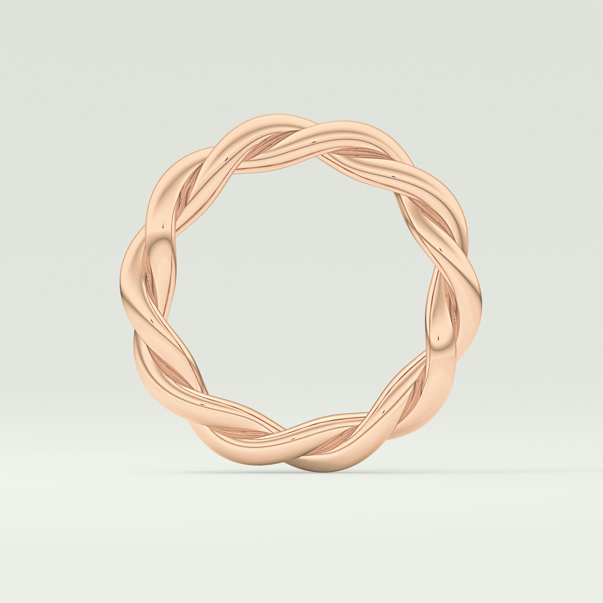 Twisted Rope Shank Wedding Band
