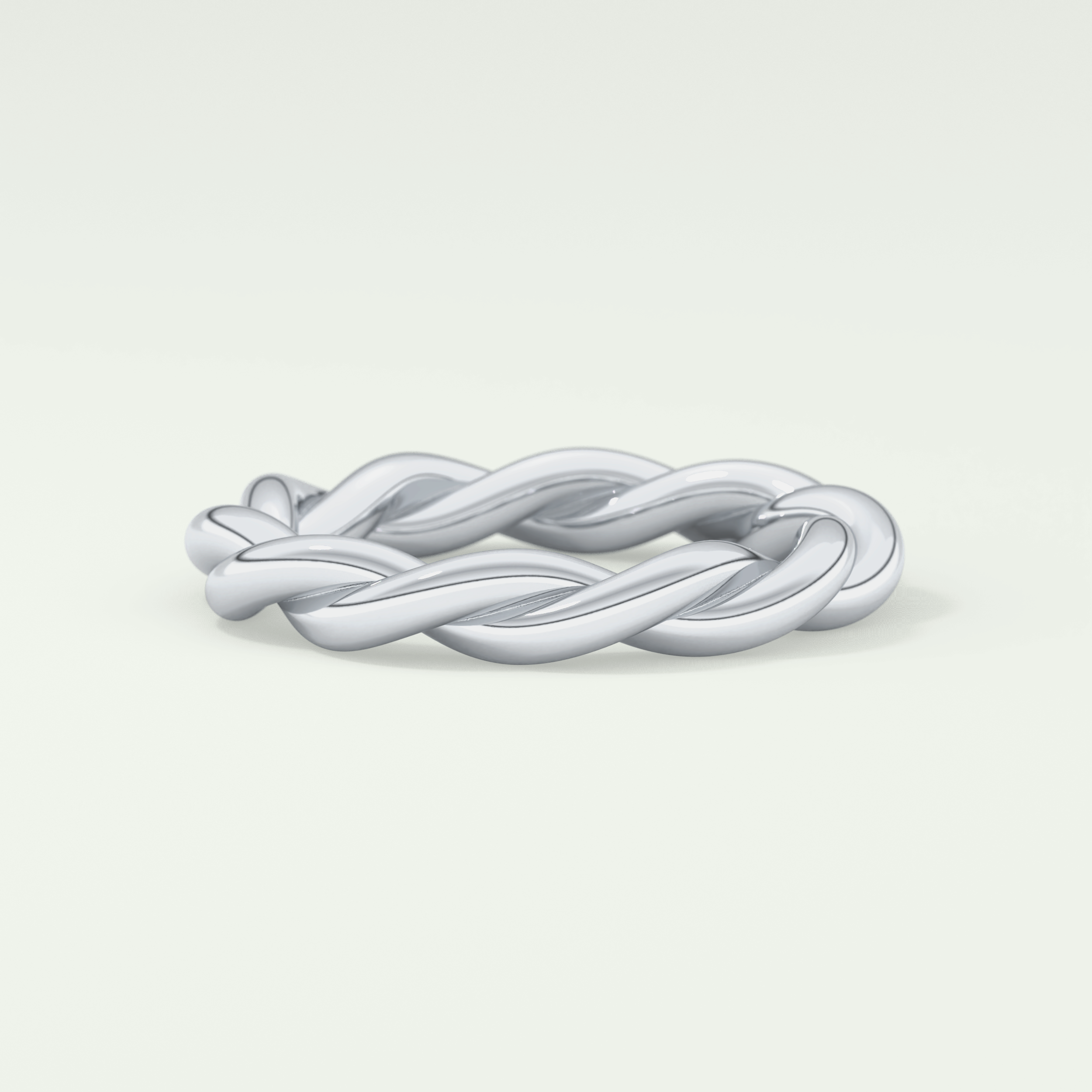 Twisted Rope Shank Wedding Band
