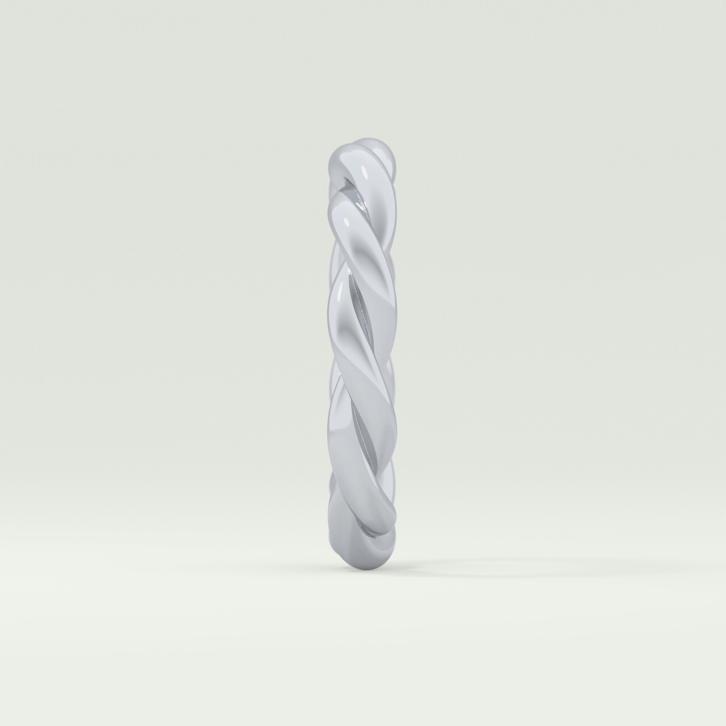 Twisted Rope Shank Wedding Band
