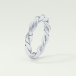 Twisted Rope Shank Wedding Band