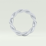 Twisted Rope Shank Wedding Band