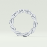 Twisted Rope Shank Wedding Band
