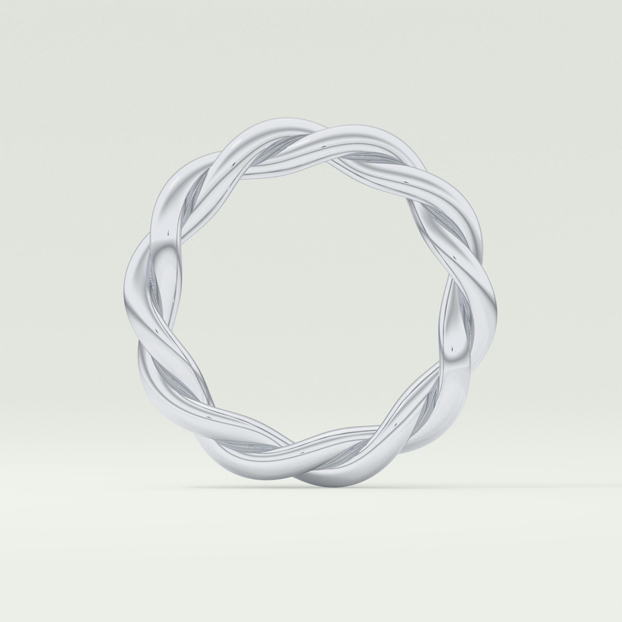 Twisted Rope Shank Wedding Band