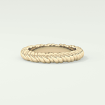 Gold Rope - Twisted Shank Wedding Band