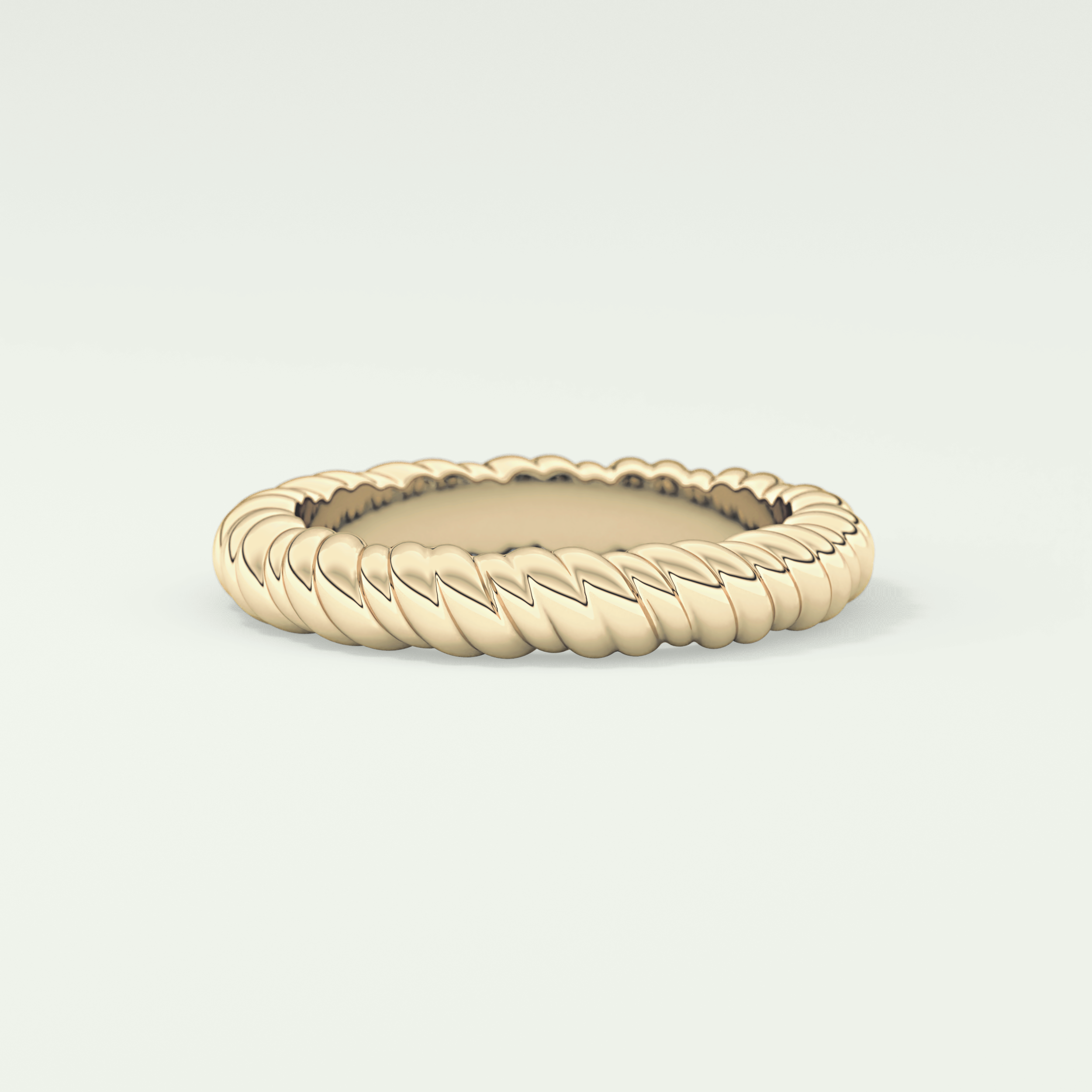 Gold Rope - Twisted Shank Wedding Band