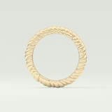 Gold Rope - Twisted Shank Wedding Band