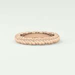 Gold Rope - Twisted Shank Wedding Band