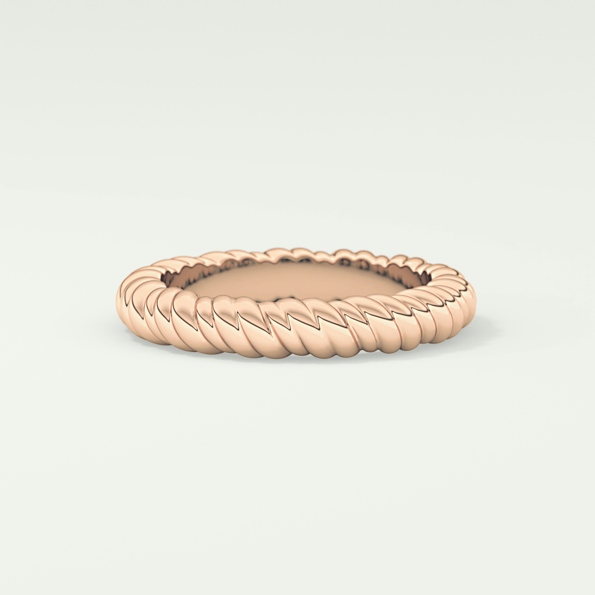 Gold Rope - Twisted Shank Wedding Band