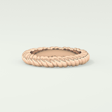 Gold Rope - Twisted Shank Wedding Band