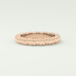 Gold Rope - Twisted Shank Wedding Band