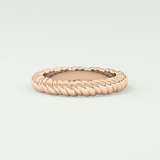 Gold Rope - Twisted Shank Wedding Band