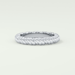 Gold Rope - Twisted Shank Wedding Band