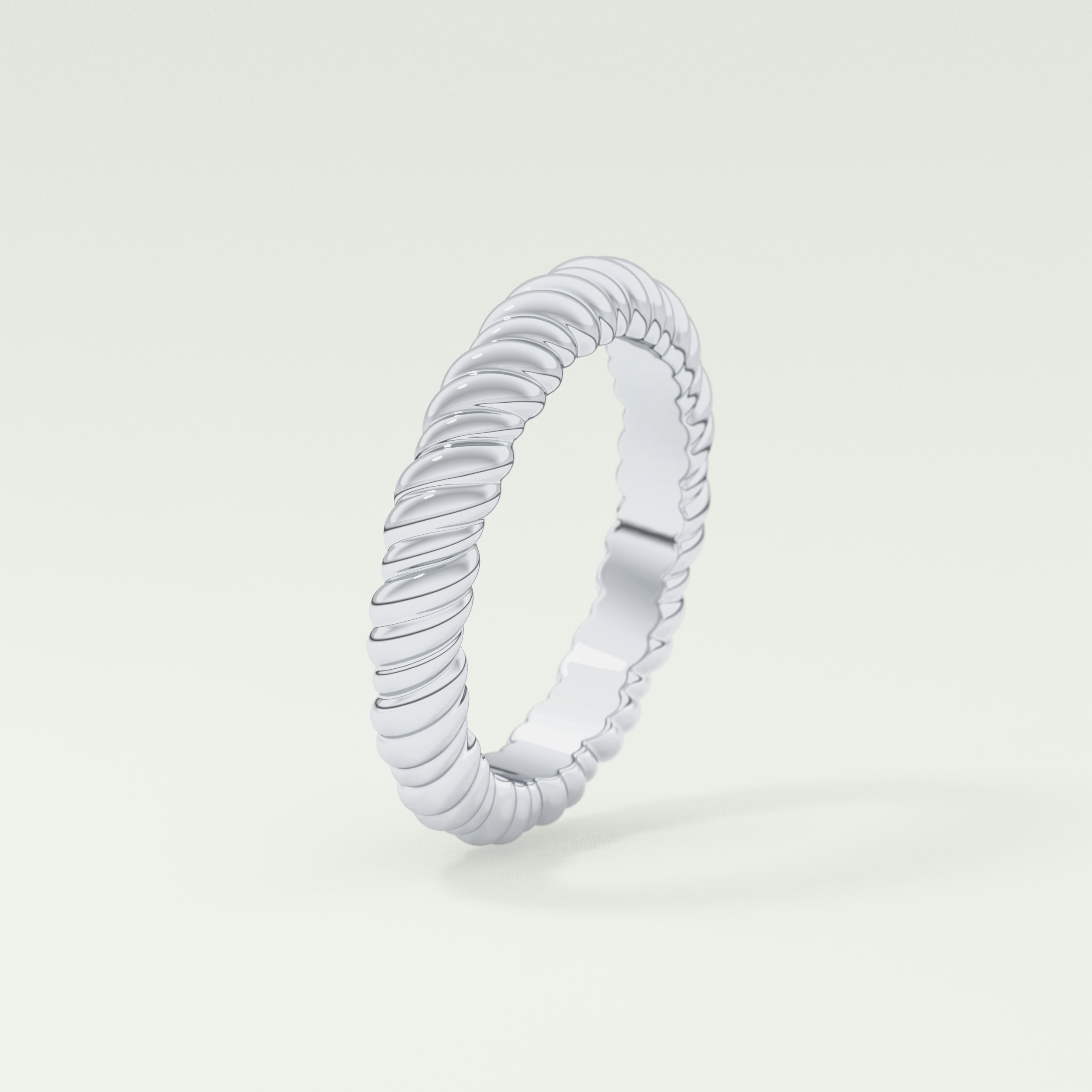 Gold Rope - Twisted Shank Wedding Band