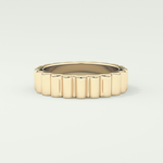 Textured Shank Wedding Band