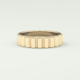 Textured Shank Wedding Band