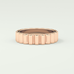 Textured Shank Wedding Band