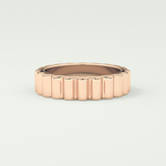 Textured Shank Wedding Band