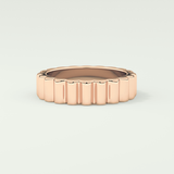 Textured Shank Wedding Band