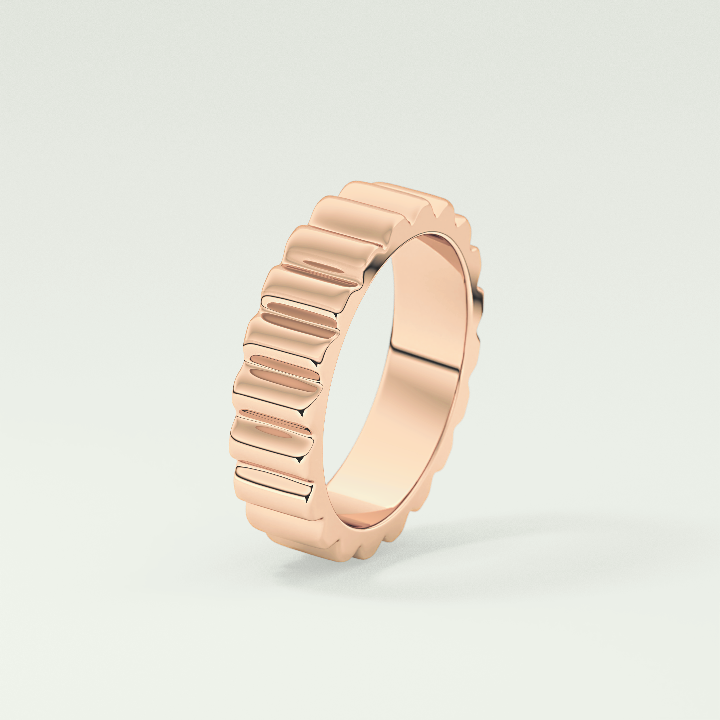 Textured Shank Wedding Band
