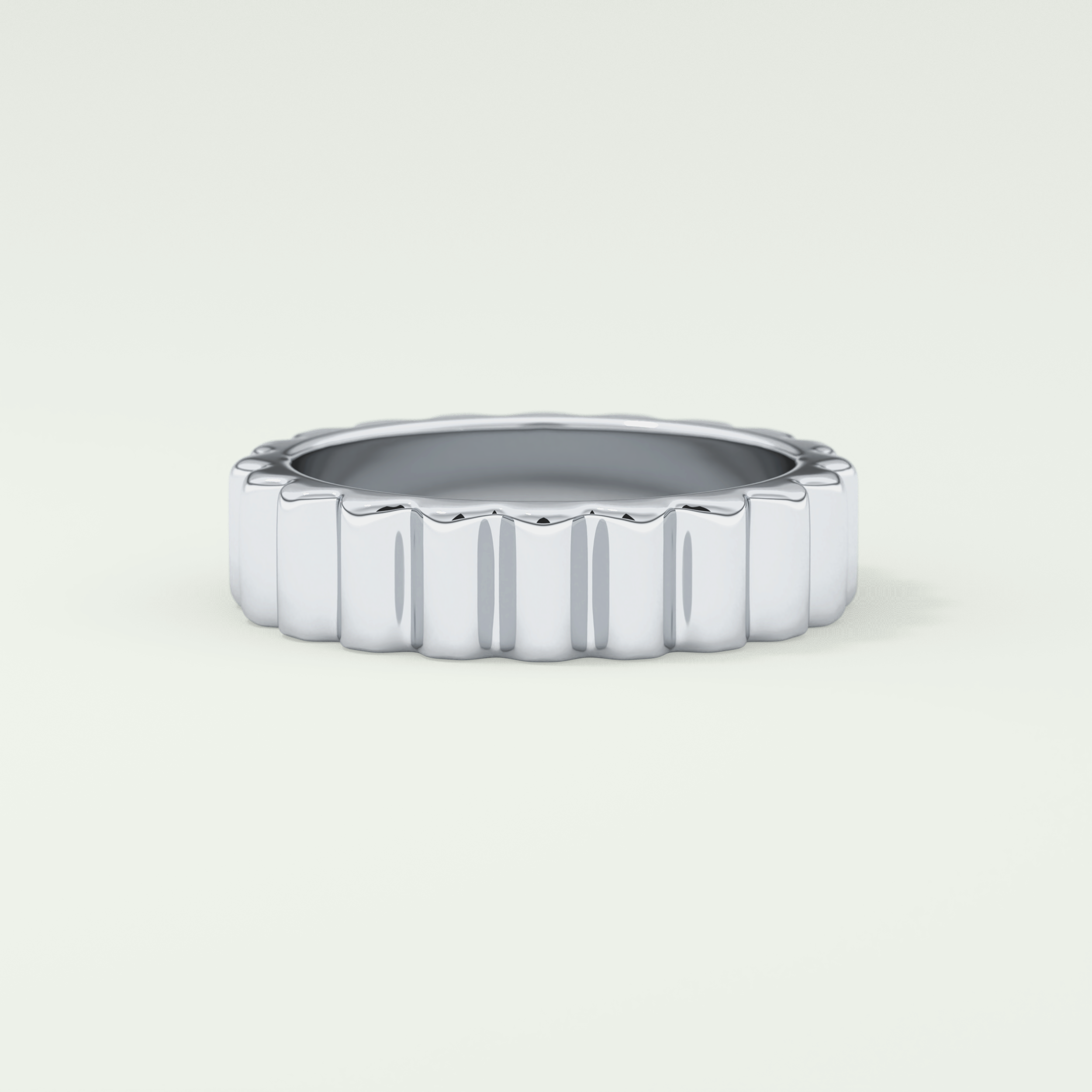Textured Shank Wedding Band