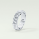 Textured Shank Wedding Band