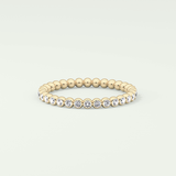 0.7 TCW Round Shaped Lab Grown Diamond Wedding Band