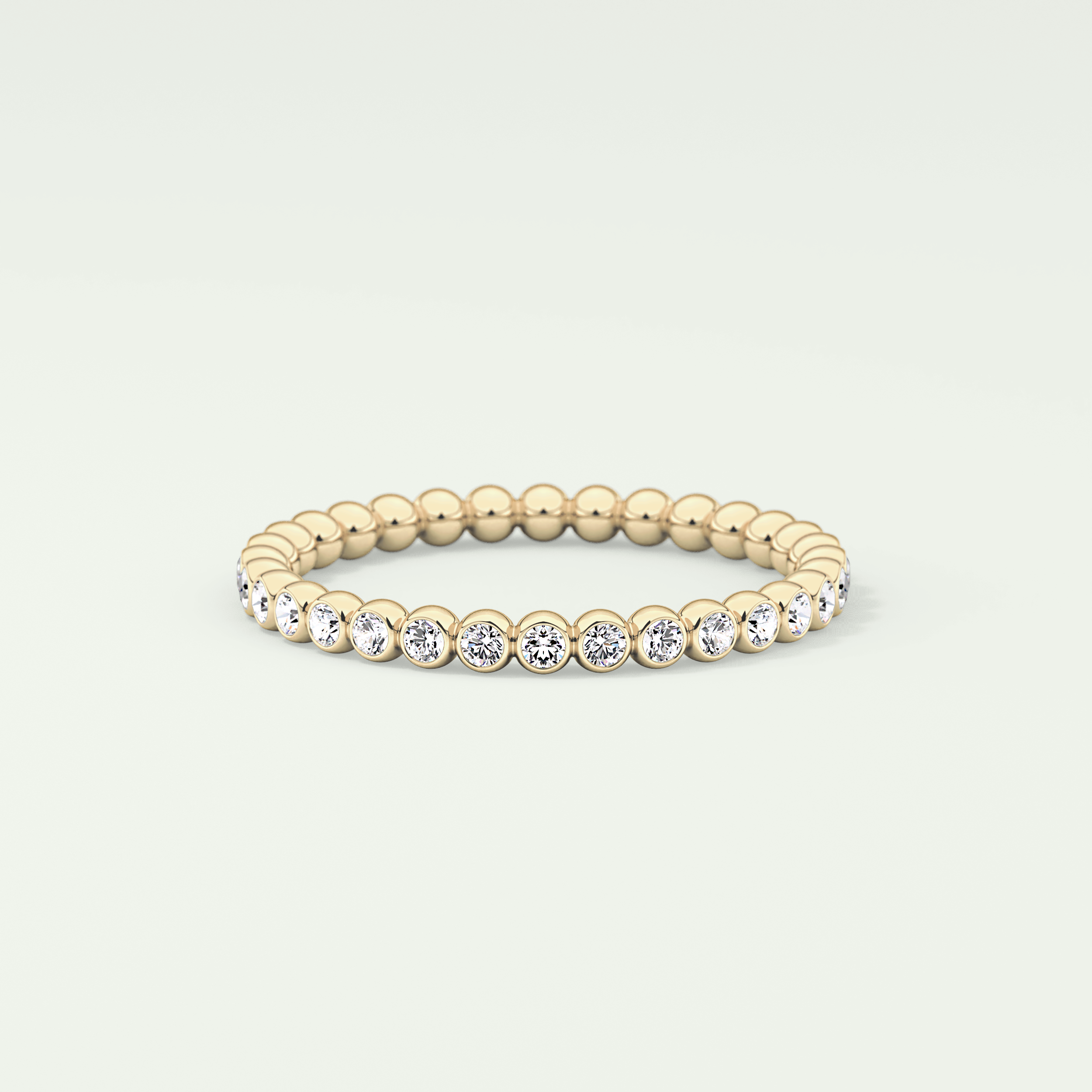 0.7 TCW Round Shaped Lab Grown Diamond Wedding Band