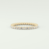 0.7 TCW Round Shaped Lab Grown Diamond Wedding Band