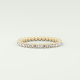 0.7 TCW Round Shaped Lab Grown Diamond Wedding Band