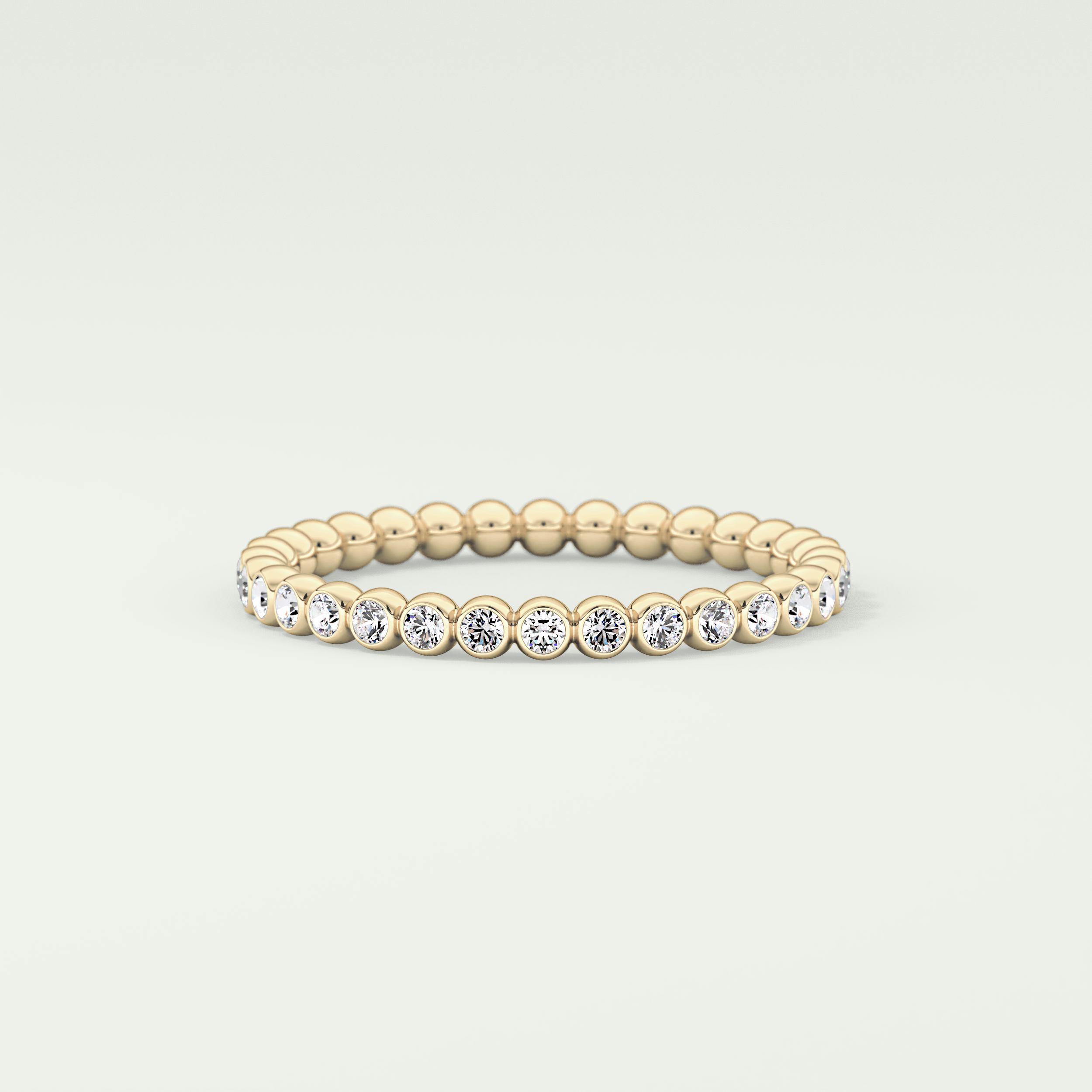0.7 TCW Round Shaped Lab Grown Diamond Wedding Band