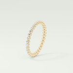 0.7 TCW Round Shaped Lab Grown Diamond Wedding Band