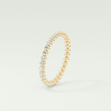 0.7 TCW Round Shaped Lab Grown Diamond Wedding Band