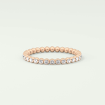 0.7 TCW Round Shaped Lab Grown Diamond Wedding Band