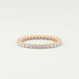 0.7 TCW Round Shaped Lab Grown Diamond Wedding Band